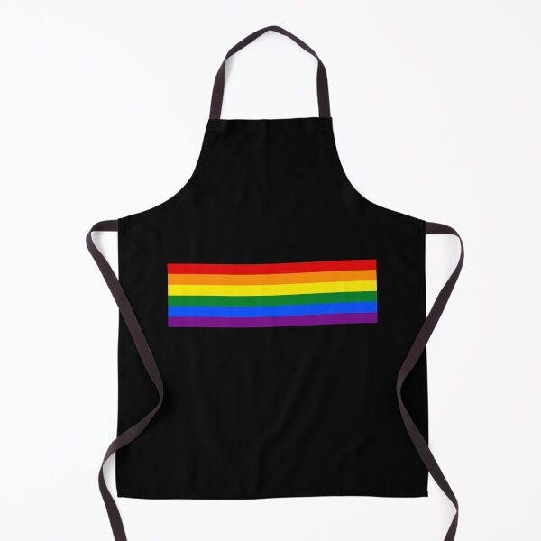 Item preview, Gay Pride Flag Horizontal Stripe on Black Chiffon Top designed and sold by koskiemjbelz.