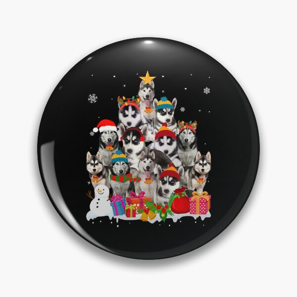 Item preview, Funny Siberian Husky Christmas Tree Pet Dog Lover Gift designed and sold by PerkinsAarav.