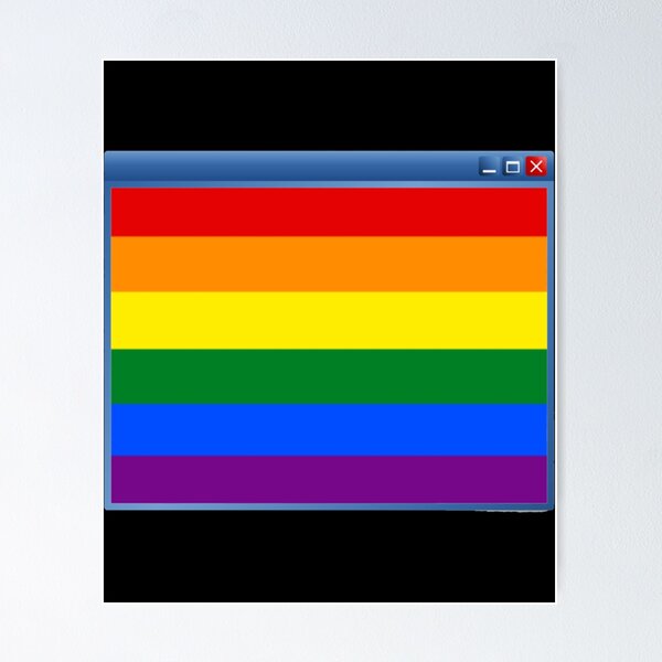 Item preview, Gay Pride Flag in Open Computer Browser Classic . designed and sold by koskiemjbelz.