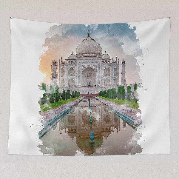 Item preview, Taj Mahal India Watercolor Art designed and sold by Blok45.