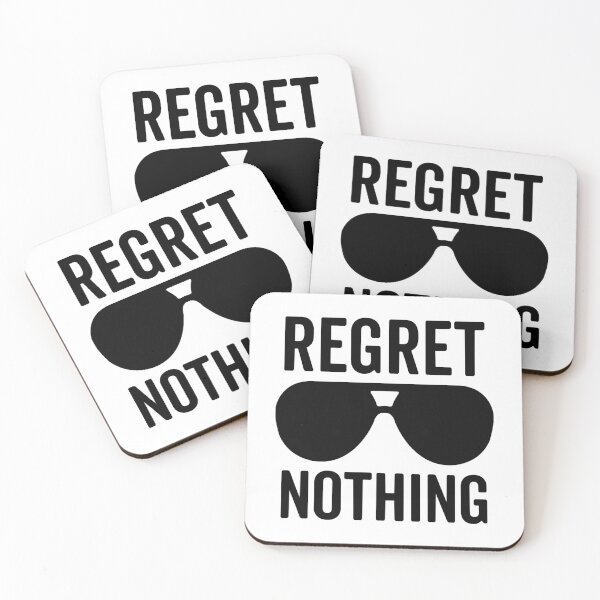 Item preview, Regret Nothing Motivational Quote designed and sold by LillyValdemar.