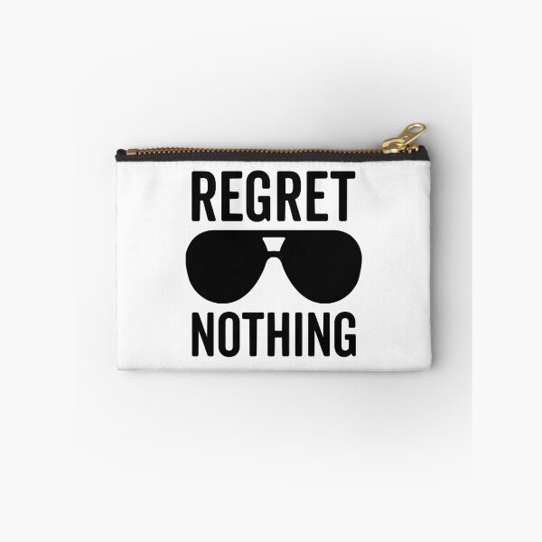 Item preview, Regret Nothing Motivational Quote designed and sold by LillyValdemar.