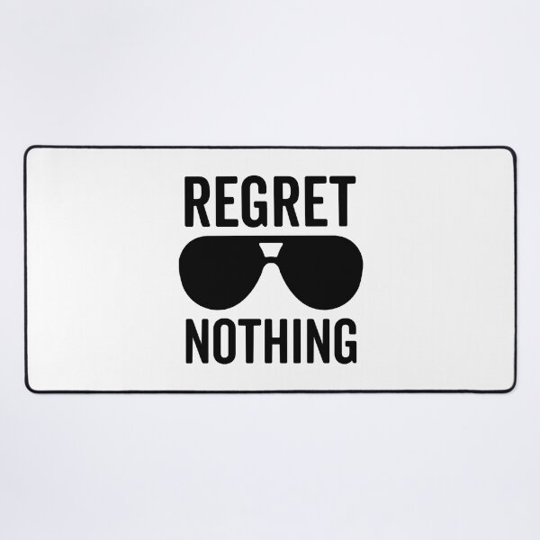 Item preview, Regret Nothing Motivational Quote designed and sold by LillyValdemar.