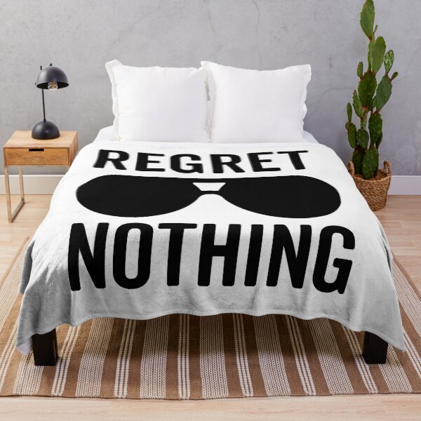 Item preview, Regret Nothing Motivational Quote designed and sold by LillyValdemar.