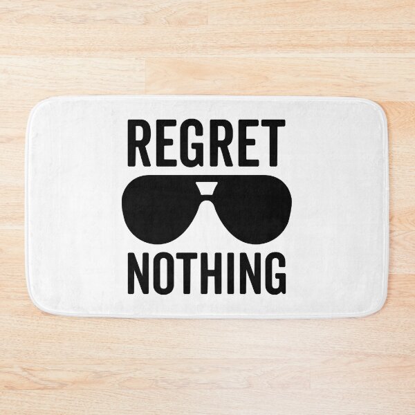 Item preview, Regret Nothing Motivational Quote designed and sold by LillyValdemar.