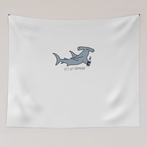 Item preview, lets get hammered hammerhead shark  Classic T-Shirt designed and sold by KevinDragojevic.