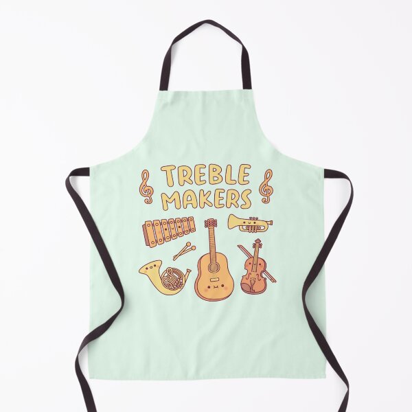 Item preview, Cute Musical Instruments, Treble Makers Music Pun designed and sold by rustydoodle.