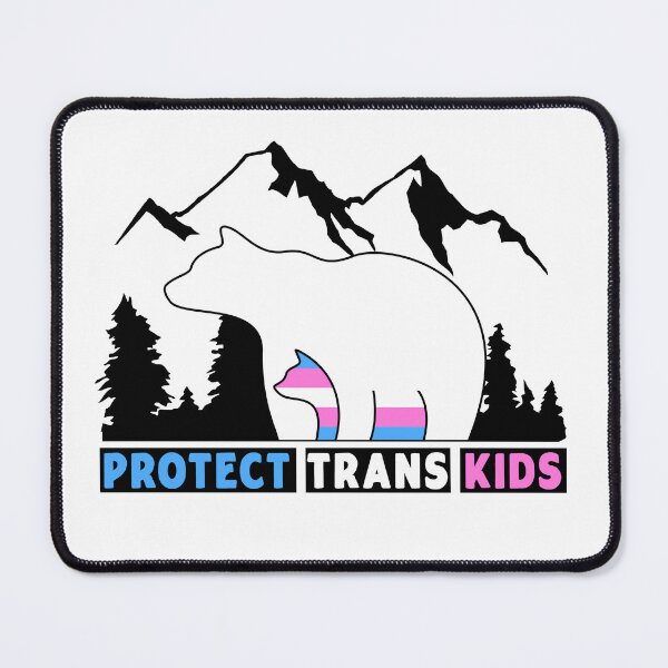 Item preview, Transgender Pride Protect Trans Kids Bear Mom LGBT month designed and sold by Dolphin Graphic.