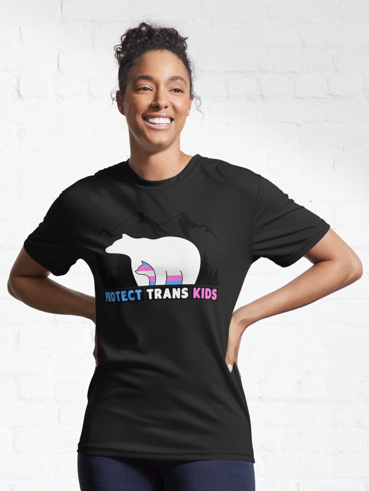 Discover Transgender Pride Protect Trans Kids Bear Mom LGBT month | Active T-Shirt