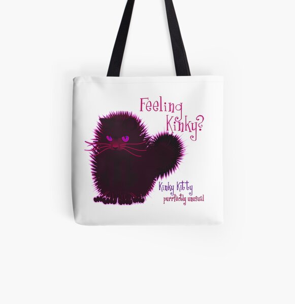 KINKY KITTY - Feeling Kinky All Over Print Tote Bag