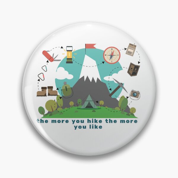 Item preview, The More You Hike The More You Like designed and sold by behappyshirts.