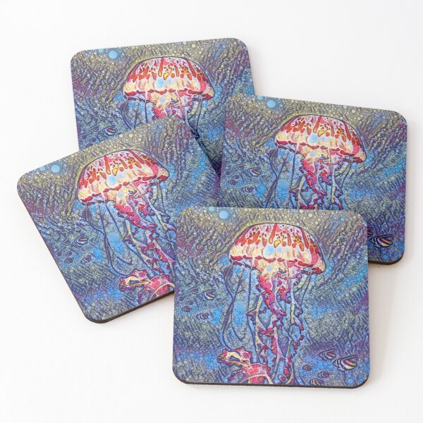 Item preview, Jellyfish Under The Waves Mosaic Art Design designed and sold by Heathermarie321.