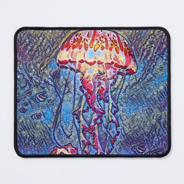 Jellyfish Under The Waves Mosaic Art Design