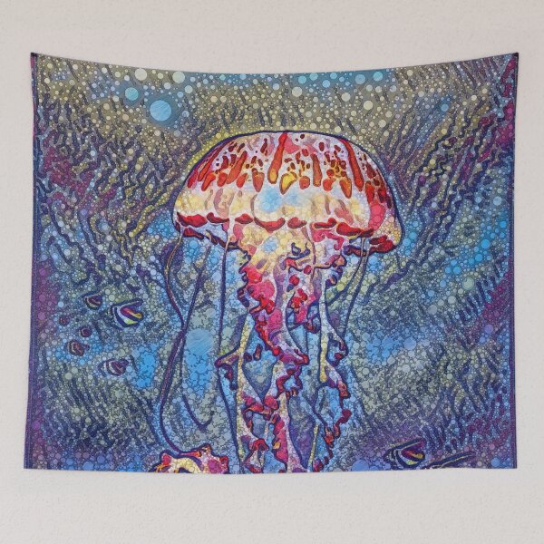 Item preview, Jellyfish Under The Waves Mosaic Art Design designed and sold by Heathermarie321.