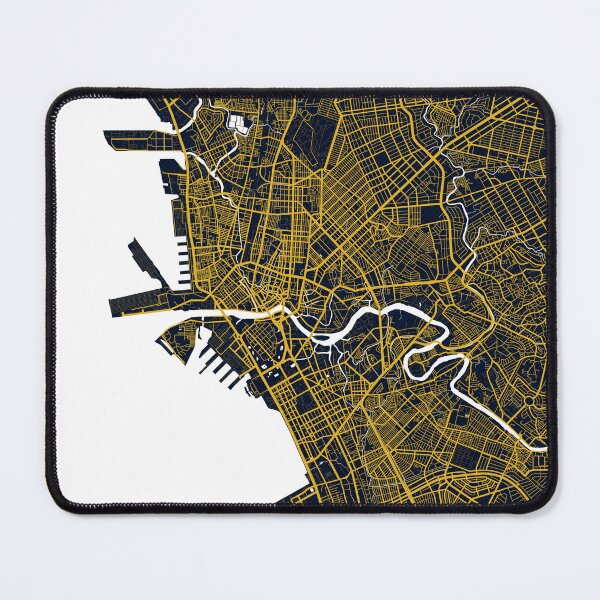 Item preview, Manila City Map of the Philippines - Gold Art Deco designed and sold by deMAP.
