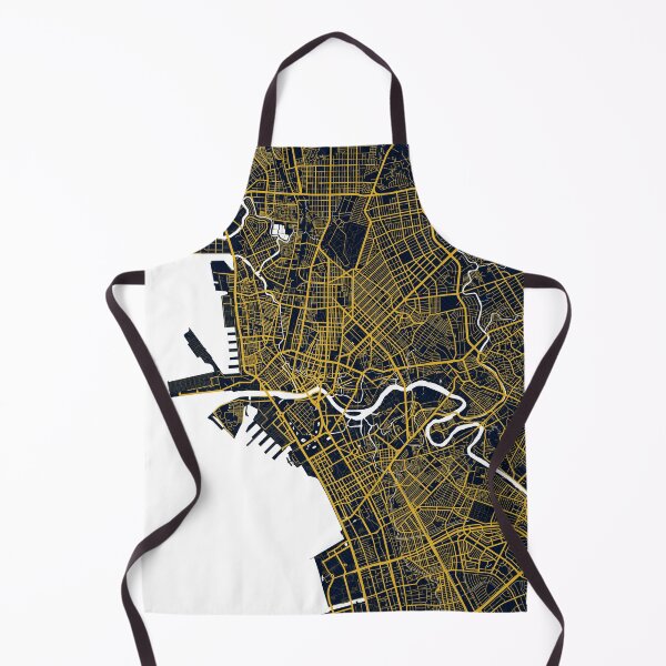 Item preview, Manila City Map of the Philippines - Gold Art Deco designed and sold by deMAP.