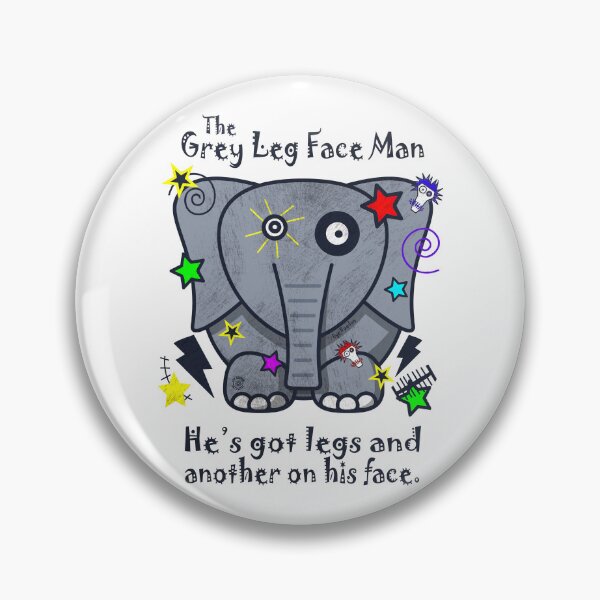 Item preview, Mighty Grey Leg Face Man - Eye Voodoo designed and sold by eyevoodoo.