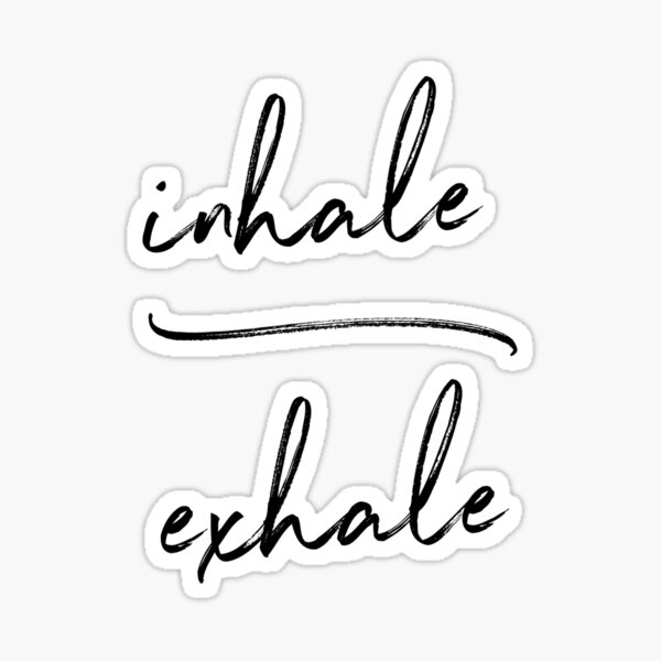 Inhale Exhale Yoga Sticker