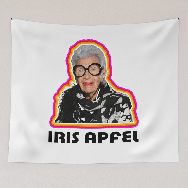 Item preview, Iris Apfel - Fashionista Icon white designed and sold by OrlandoUnique.
