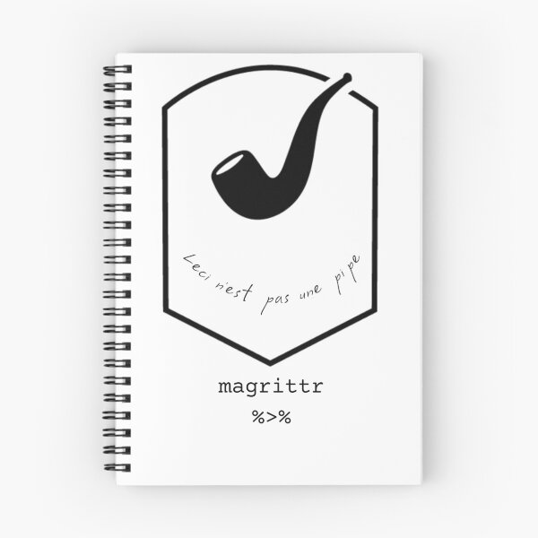 Aperçu de l'œuvre Magrittr - Leci n'est pas une pipe R package créée et vendue par Birdhead.