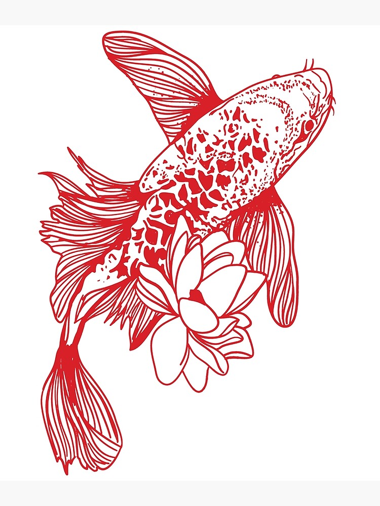 "koi fish shirt" Poster for Sale by ShyannEmard | Redbubble