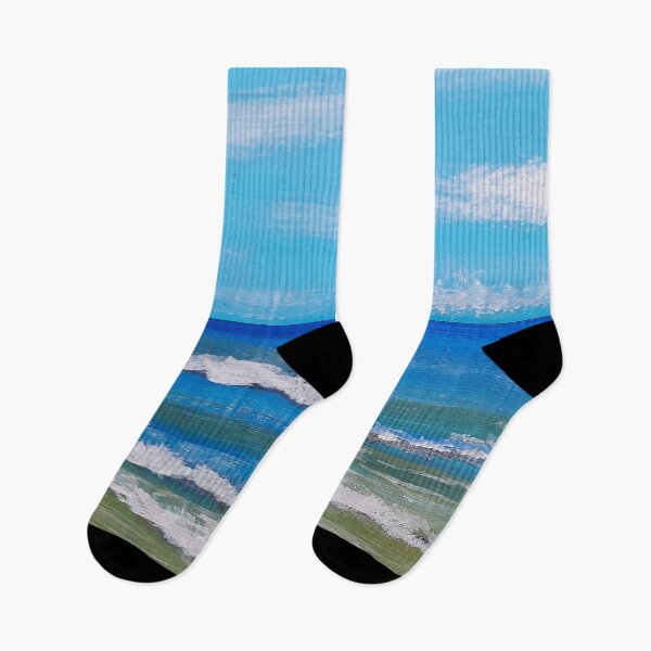 Item preview, The Netherlands Dutch Seascape View, Holland Lowtide Blue Beachscape designed and sold by DiensDesign.