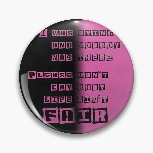 Item preview, Don't Cry Baby Life Ain't Fair - Lil Peep Quotes designed and sold by FahraNid.