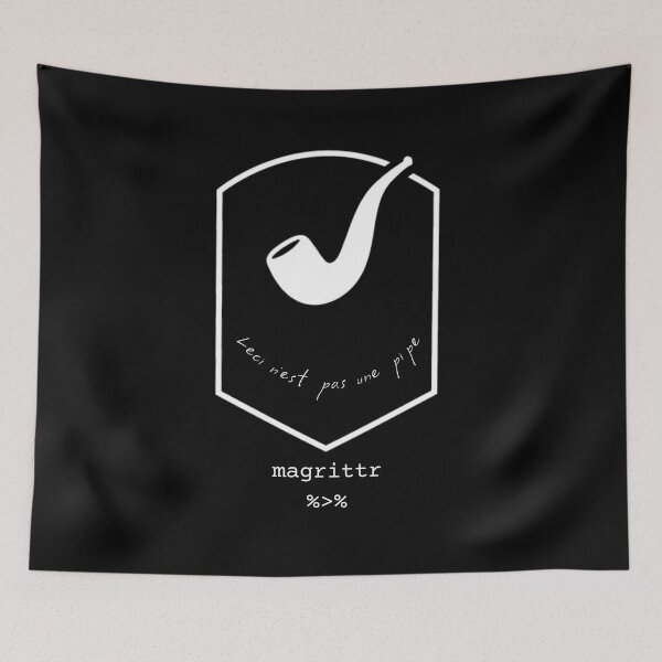 Item preview, Magrittr - Leci n'est pas une pipe R package designed and sold by Birdhead.