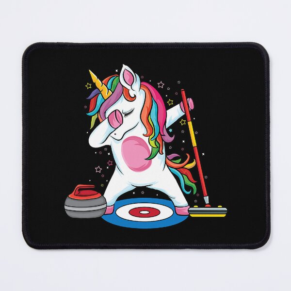 Item preview, Magical Dabbing Unicorn Curling Player Ice Sports Curling designed and sold by levintere.