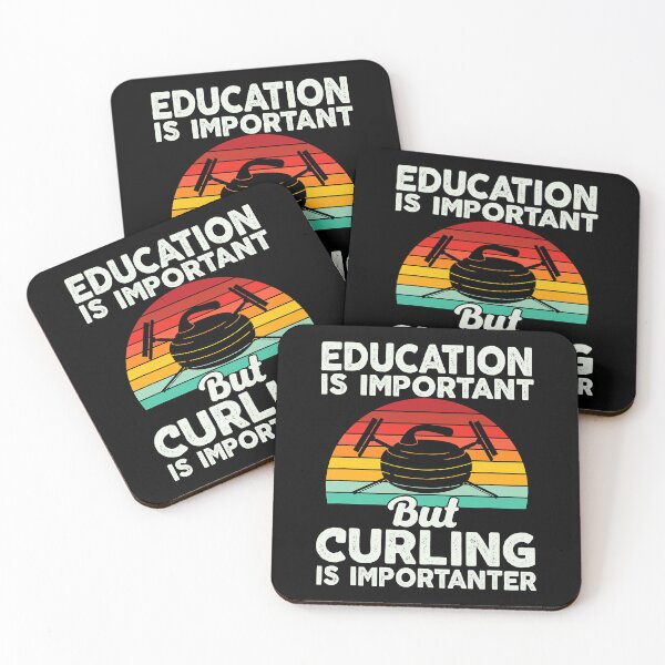 Item preview, Education Is Important But Curling Is Importanter designed and sold by levintere.