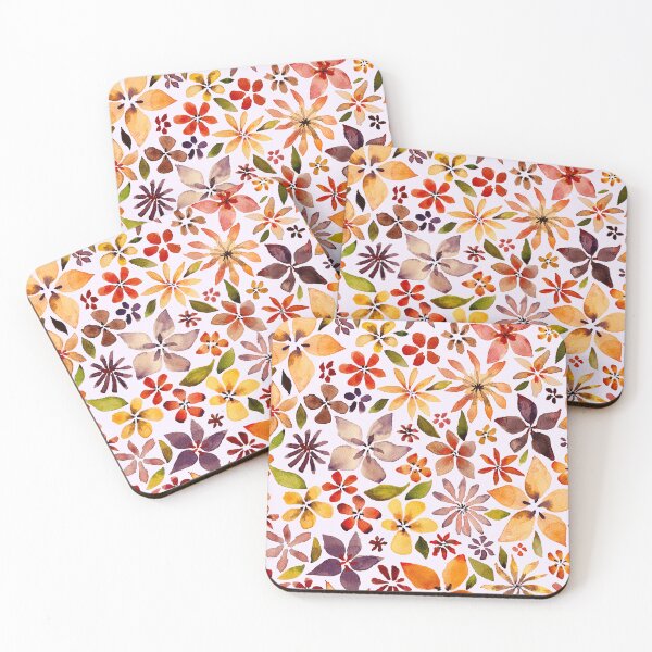Item preview, varied watercolour floral - lilac designed and sold by Claire Bowley.