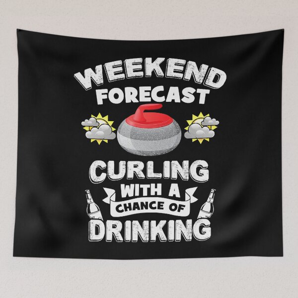 Item preview, Weekend Forecast Curling With A Change Of Drinking designed and sold by levintere.