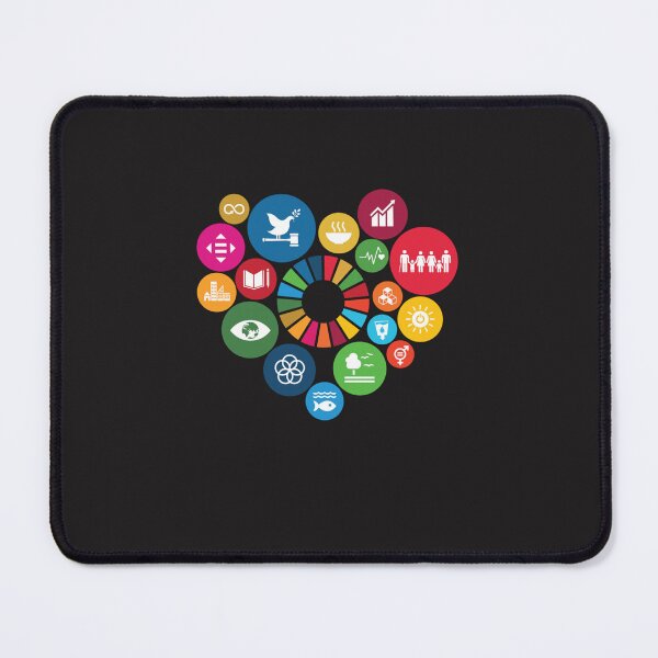 Item preview, I Love Sustainable Development Goals SDGs 2030 Essential T-Shirt designed and sold by MehmetGumusteki.