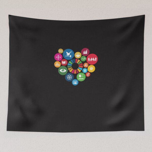 Item preview, I Love Sustainable Development Goals SDGs 2030 Essential T-Shirt designed and sold by MehmetGumusteki.