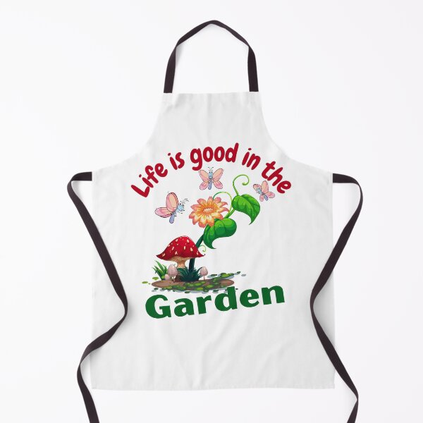 Item preview, Life is Good in the Garden Design on a white background designed and sold by CreativNode.