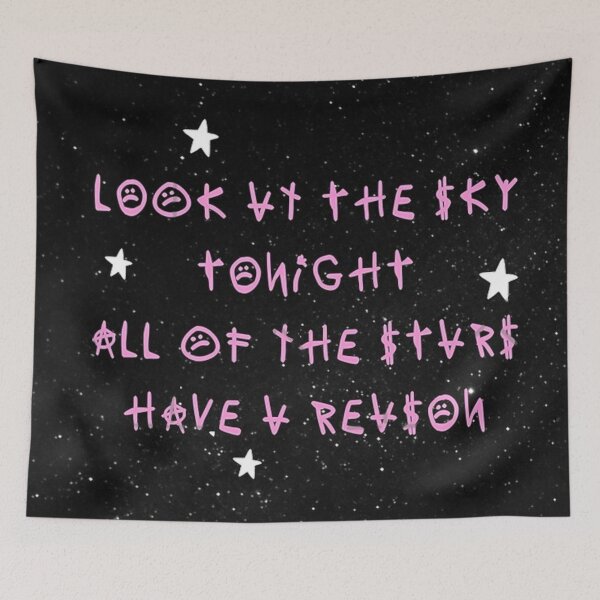 Item preview, Look At The Sky Stars Have A Reason - Lil Peep Quotes designed and sold by FahraNid.