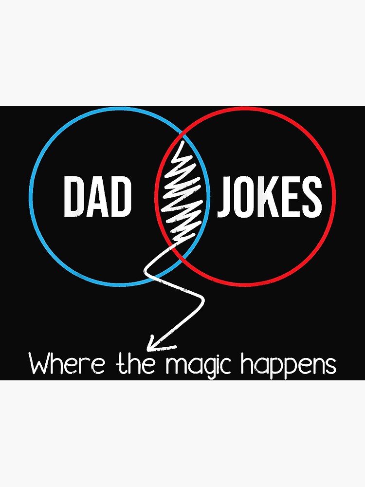 Dad Jokes Where The Magic Happens Poster By Martha 31 Redbubble