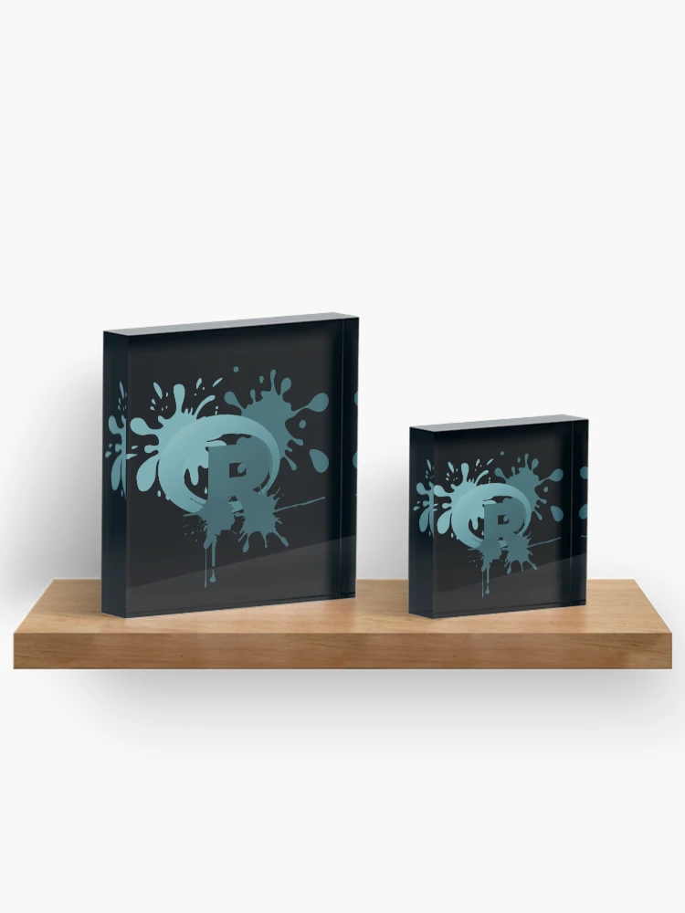 Thumbnail 3 von 5, Acrylblock, Programmiersprache R R-Logo designt und verkauft von Birdhead.
