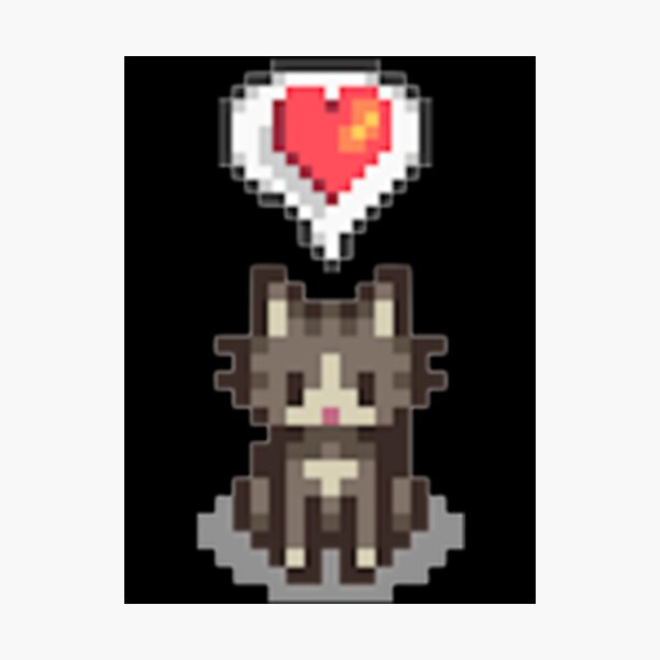 Item preview, Stardew Valley Happy Grey Cat designed and sold by burgeetgoud.