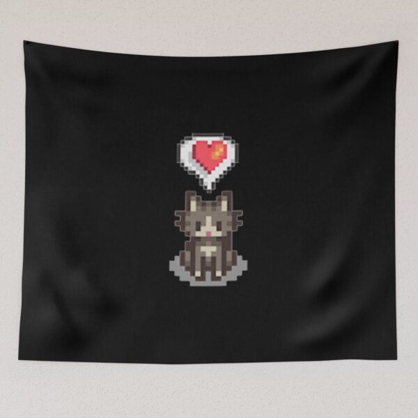 Item preview, Stardew Valley Happy Grey Cat designed and sold by burgeetgoud.