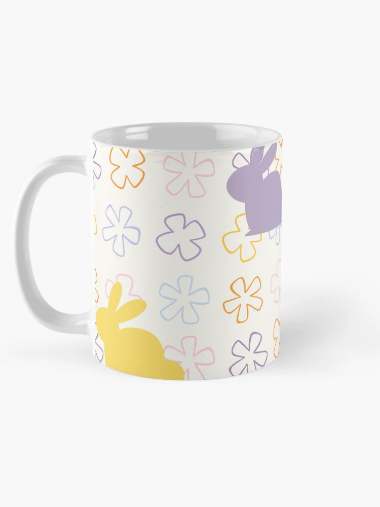 Thumbnail 5 of 6, Coffee Mug, Cute Easter Rabbit Flower Pattern designed and sold by CreativNode.