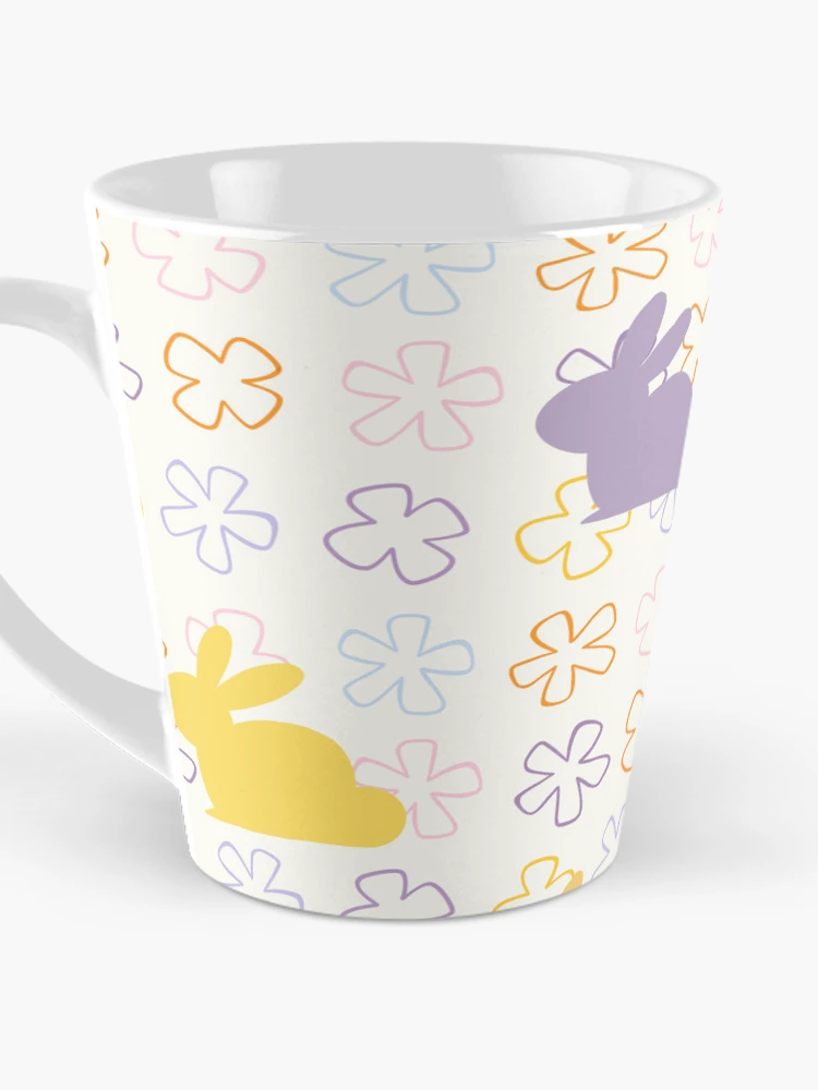 Thumbnail 3 of 4, Coffee Mug, Cute Easter Rabbit Flower Pattern designed and sold by CreativNode.