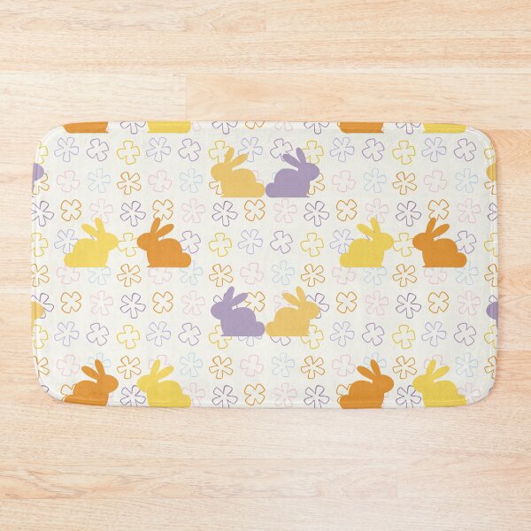 Item preview, Cute Easter Rabbit Flower Pattern designed and sold by CreativNode.