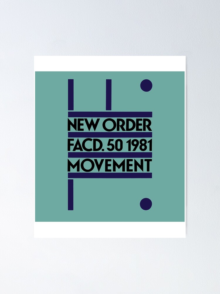 Póster «Portada del álbum New Order Movement 1» de THOMASEVANSY | Redbubble