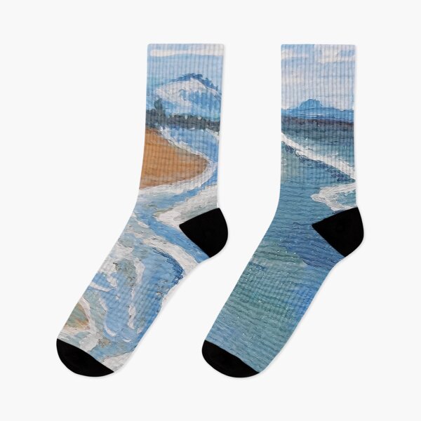 Item preview, The Netherlands Dutch Seascape View, Holland Lowtide Blue Beachscape designed and sold by DiensDesign.