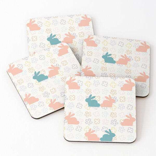 Item preview, Cute Easter Rabbit Flower Pattern designed and sold by CreativNode.