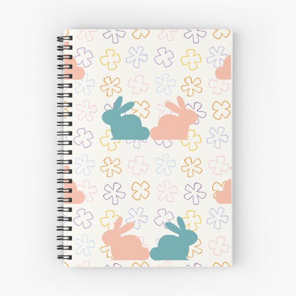 Item preview, Cute Easter Rabbit Flower Pattern designed and sold by CreativNode.