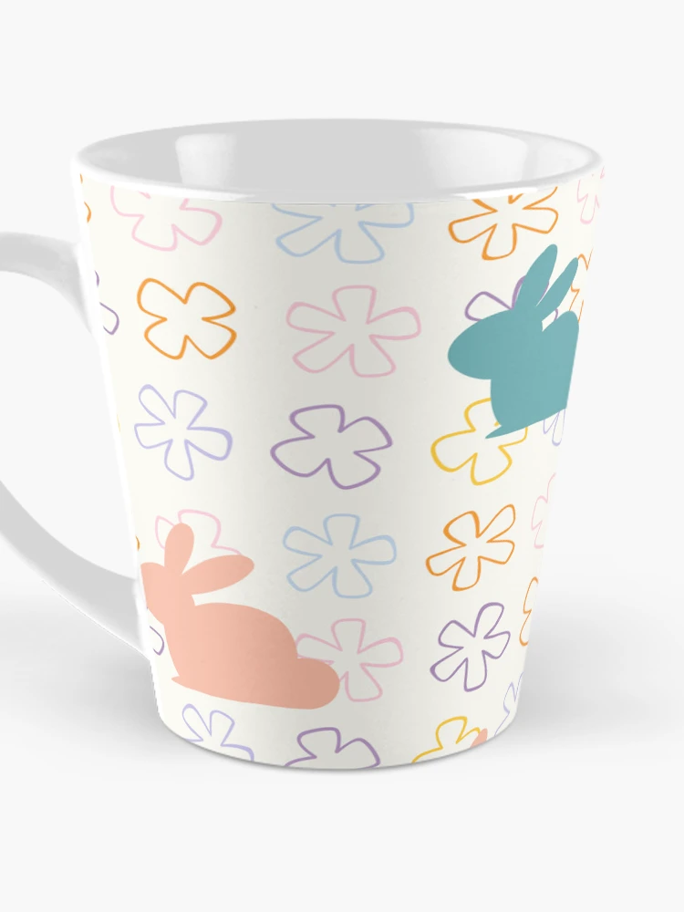 Thumbnail 3 of 4, Coffee Mug, Cute Easter Rabbit Flower Pattern designed and sold by CreativNode.