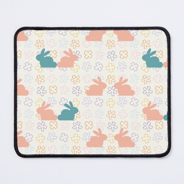 Item preview, Cute Easter Rabbit Flower Pattern designed and sold by CreativNode.