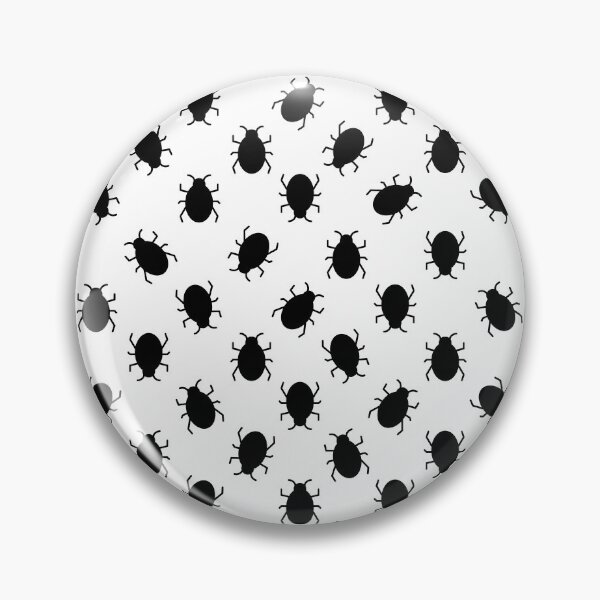 Item preview, Bug pattern in Black and White designed and sold by GemsAnatomy.